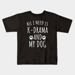 K-Drama and my dog Kids T-Shirt